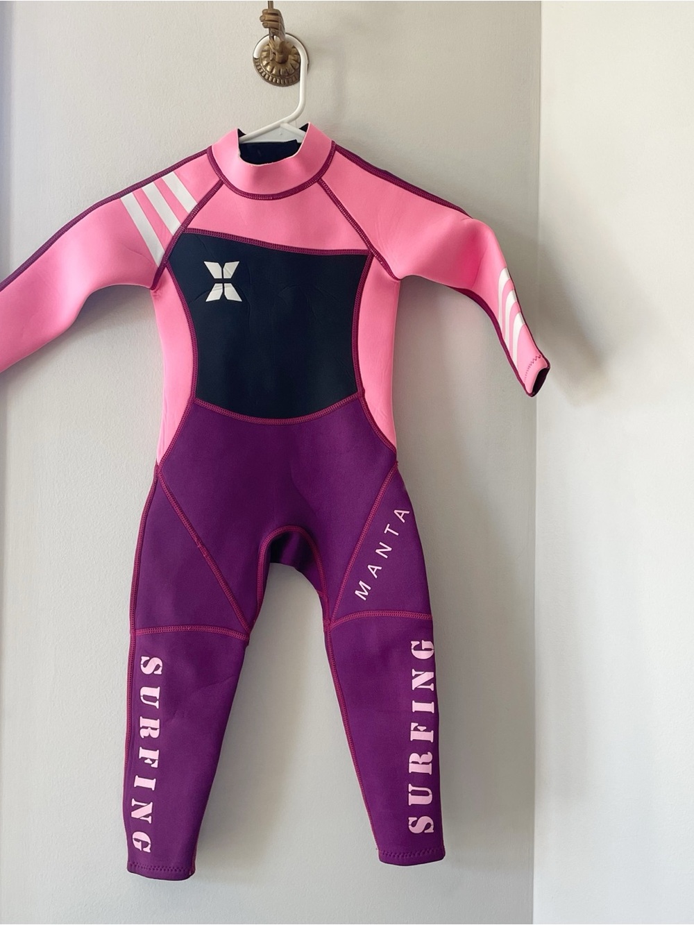 Dive & Sail Kids Pink Neoprene Diving Surf Wetsuit | Medium